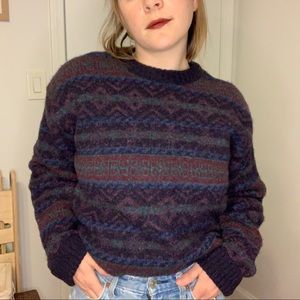Vintage English wool sweater